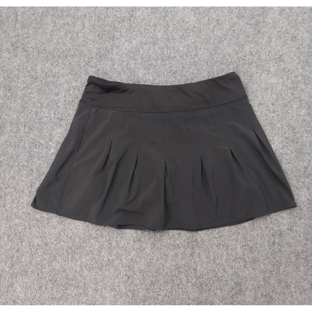 Athleta Skirt Skort Womens Small Black Tennis Pickleball Golf Get Goin Pleated